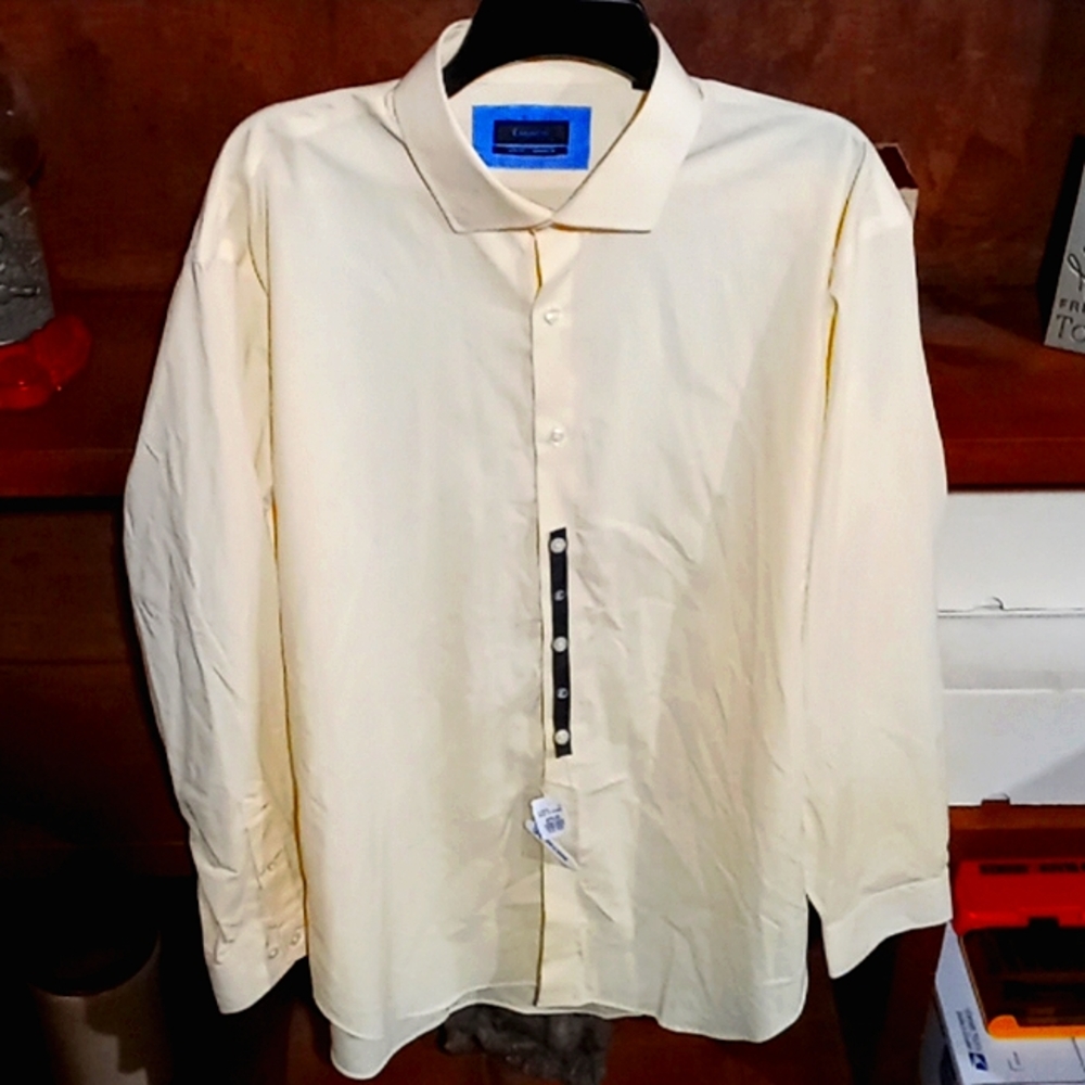 Esquire Men's Dress Shirt Button Up XL 17.5 34/35